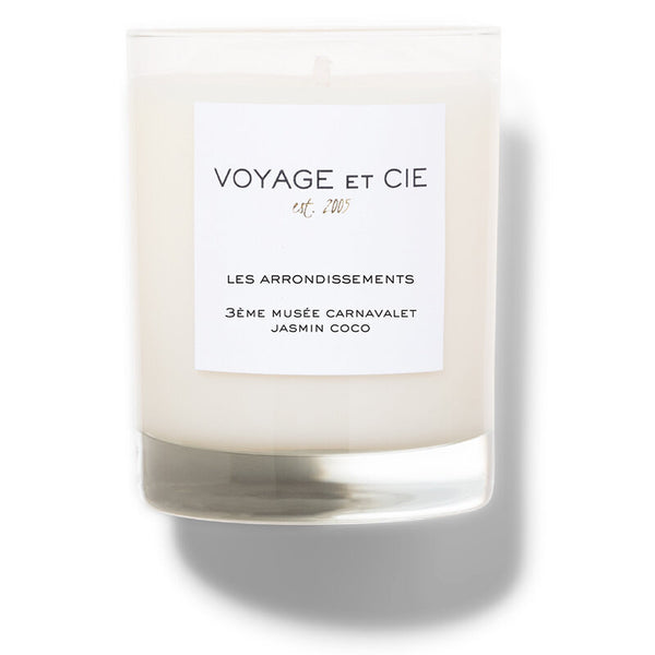 Voyage et Cie Les Arrondissements 3ème Musée Carnavalet "Jasmin Coco" Candle