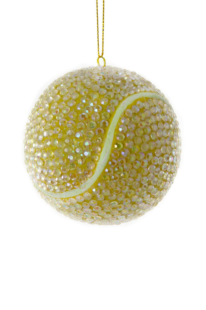 Cody Foster & Co Jeweled Tennis Ball Ornament