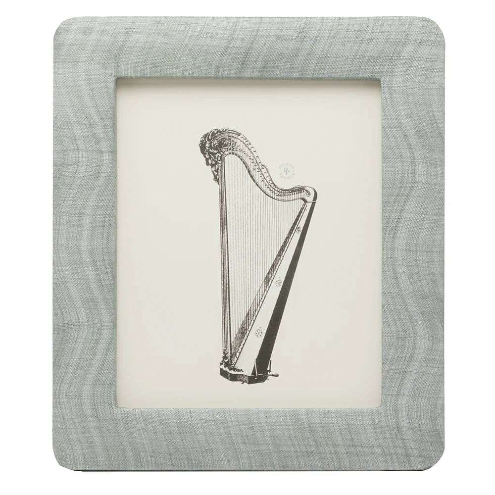 Halle Silken Abaca Picture Frame - Bullet Gray