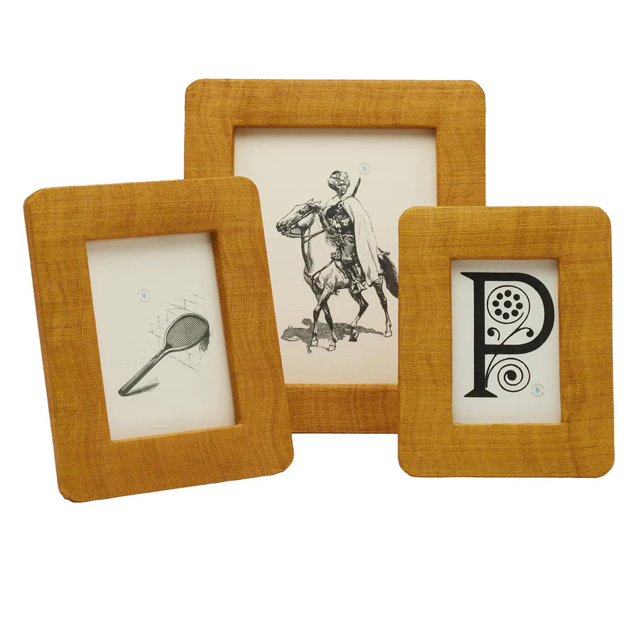 Halle Silken Abaca Picture Frame - Mustard