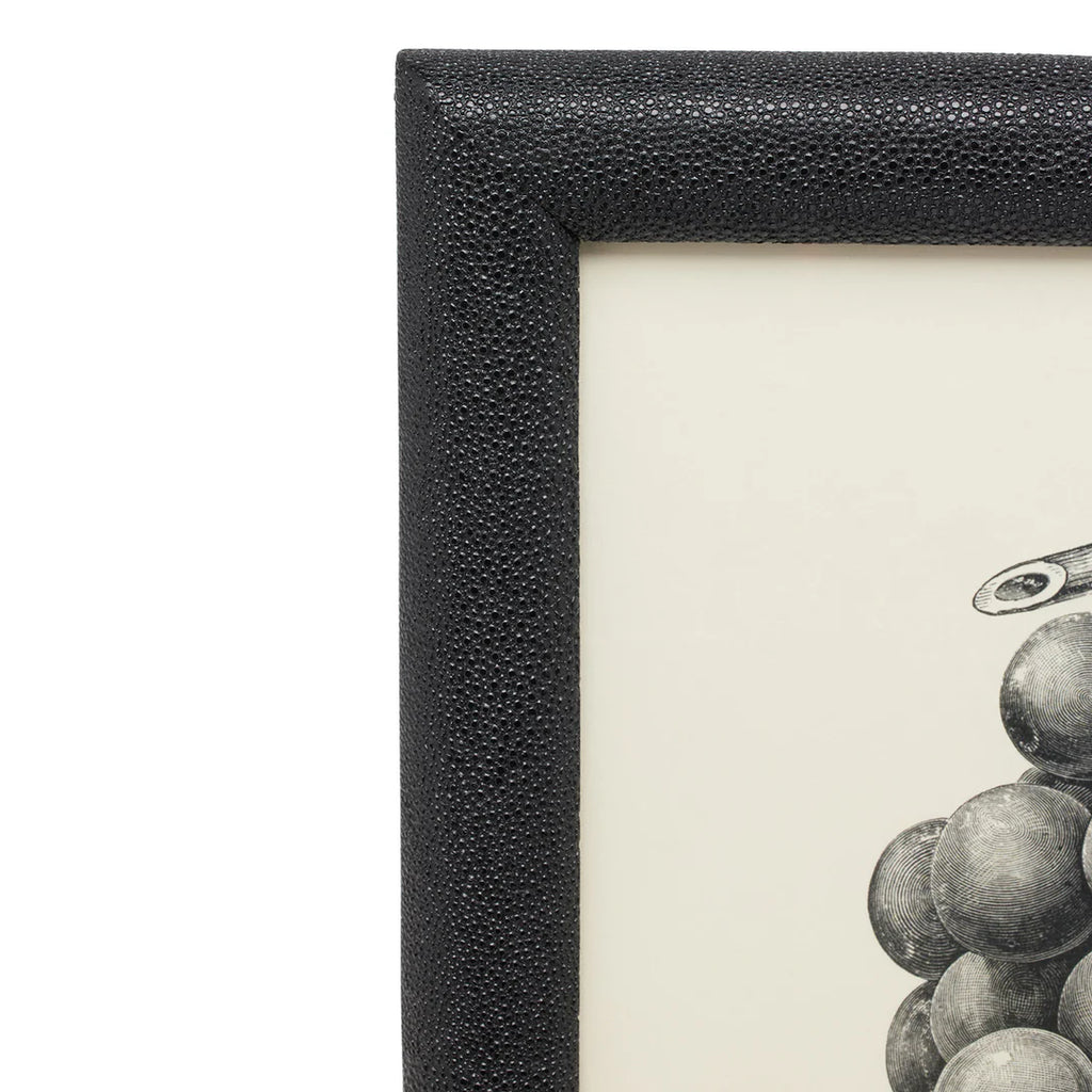 Oxford Faux Shagreen Picture Frames - Black