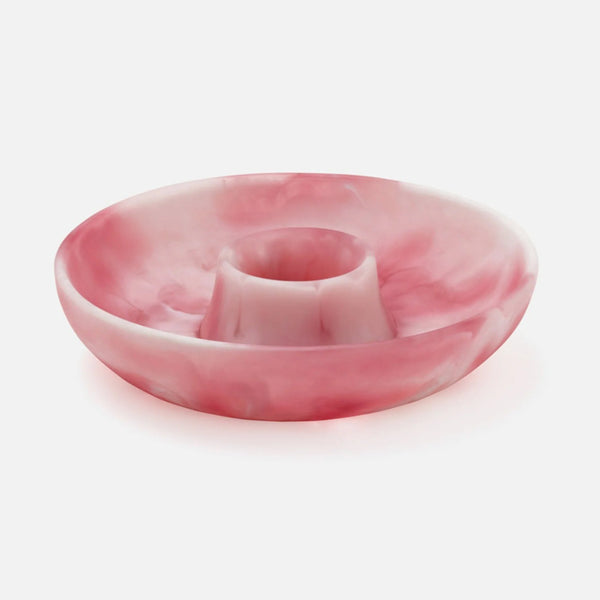 Blue Pheasant Hugo Swirled Resin Chip And Dip Bowl - Pink