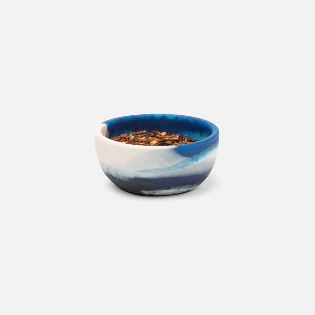 Blue Pheasant Hugo Swirled Pinch Bowl - Blue