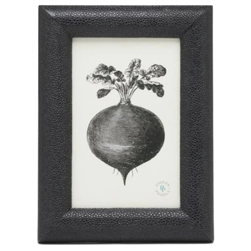 Oxford Faux Shagreen Picture Frames - Black