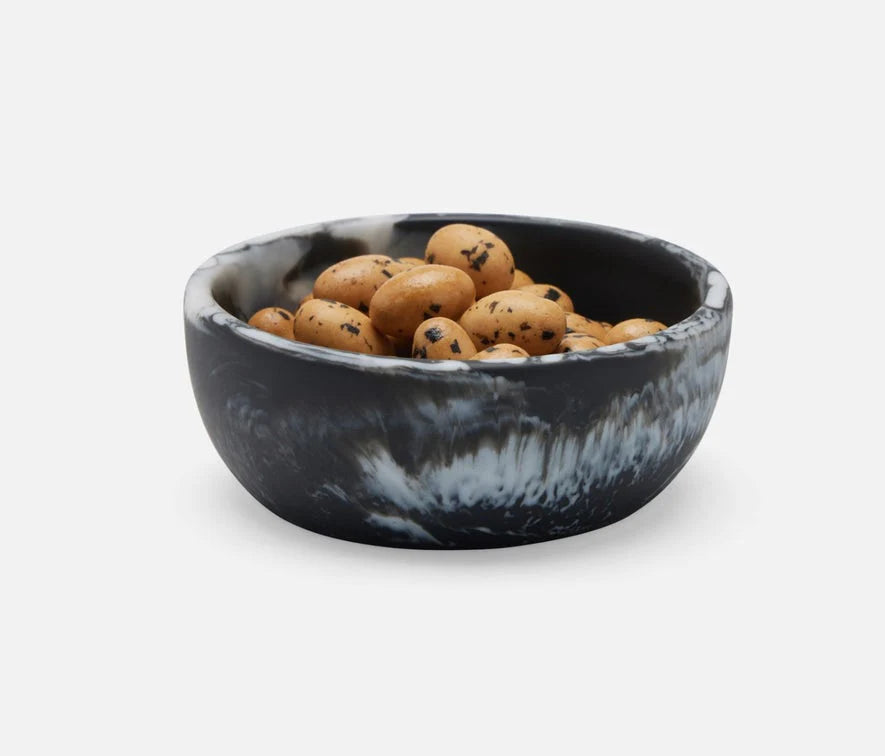 Blue Pheasant Hugo Swirled Extra Small Serving Bowl - Black