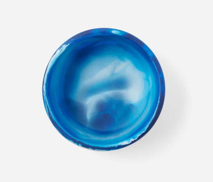 Blue Pheasant Hugo Swirled Extra Small Serving Bowl - Blue