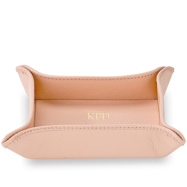 Blush Leather Catchall