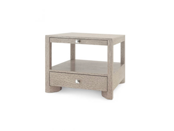 Villa & House Taupe Gray Lugano 1-Drawer Side Table